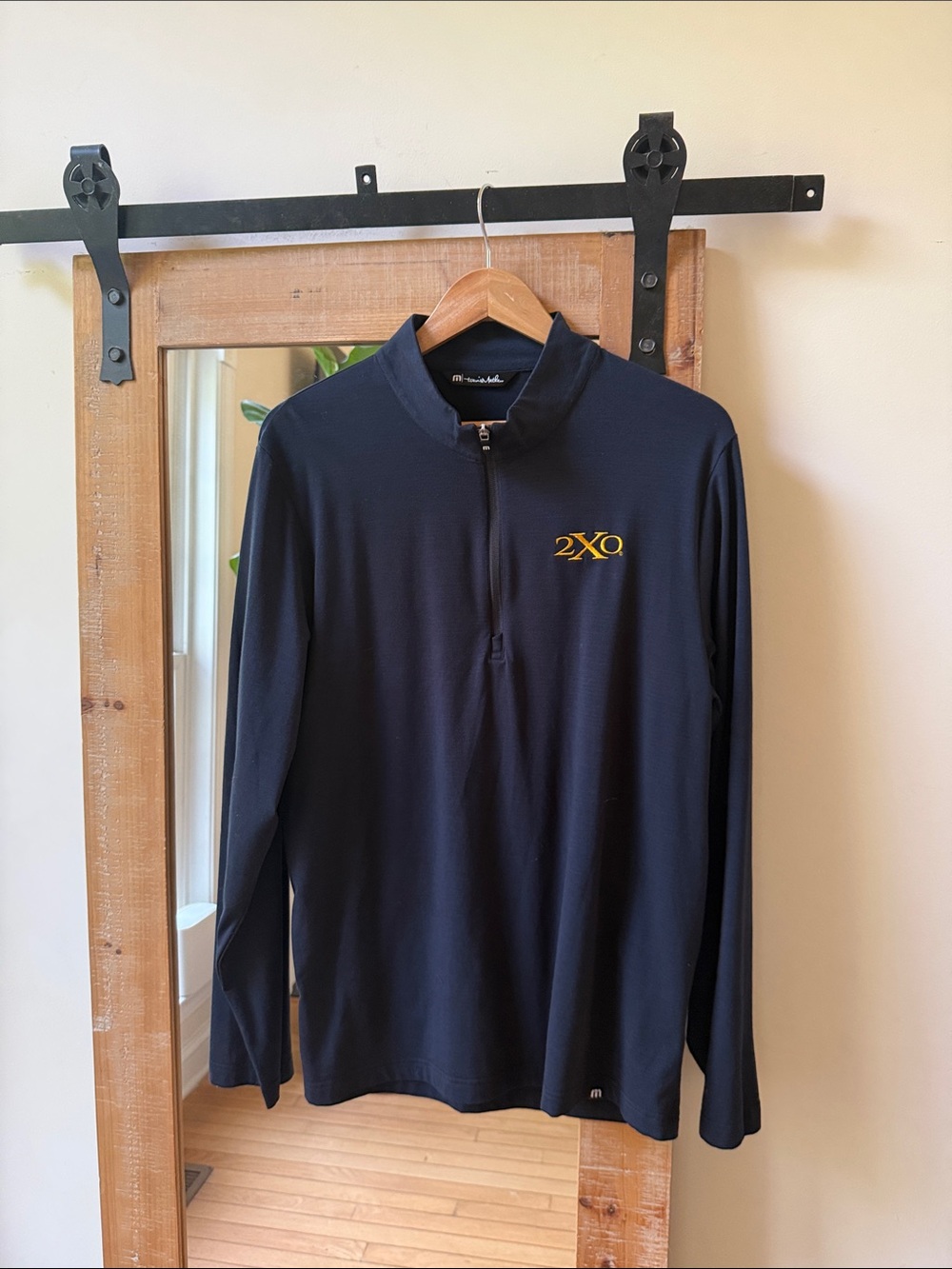 Travis Matthew Two Times Oak Lightweight Performance Quarter Zip Size L